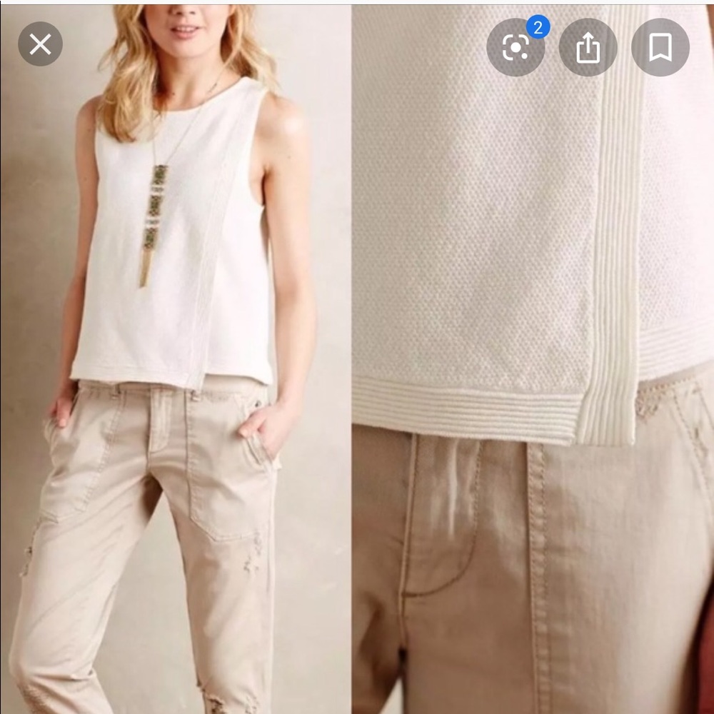 Ivory Tank Top - Picture 2 of 8